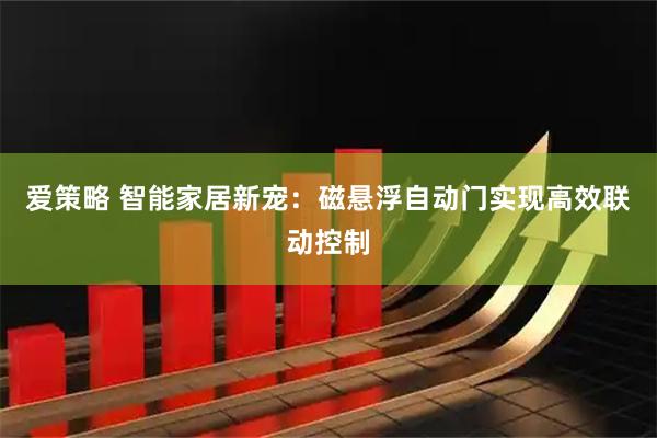 爱策略 智能家居新宠：磁悬浮自动门实现高效联动控制
